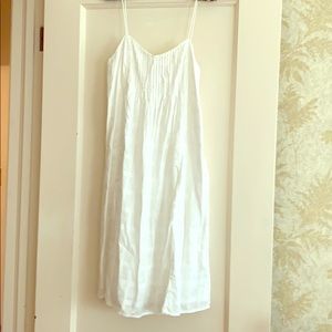 J. Crew White Midi Sundress